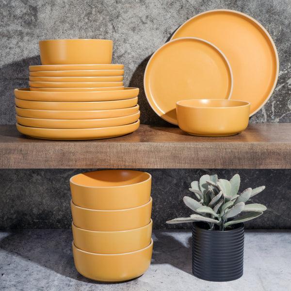 Gibson Home Gibson Home Zuma 18-Piece Stoneware Dinnerware Set