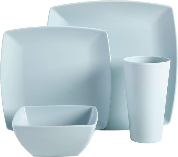 Gibson Home Gibson Soho Lounge Grayson Square 16-Piece Melamine Dinnerware Set