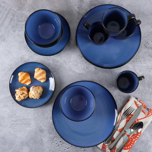 Gibson Home Gibson Soho Lounge Round 16-Piece Reactive Stoneware Dinnerware Set