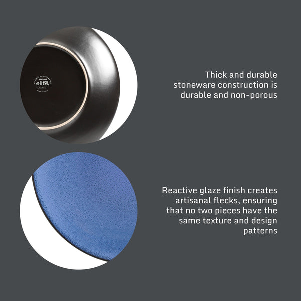 Gibson Home Gibson Soho Lounge Round 16-Piece Reactive Stoneware Dinnerware Set