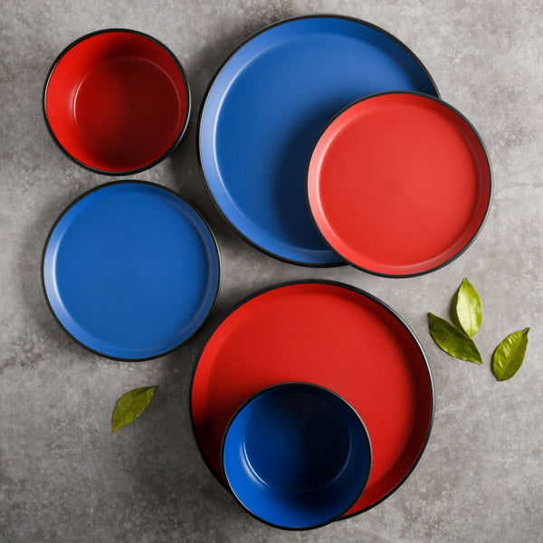 Gibson Home Gibson Soho Lounge Sofia 12-Piece Coupe Matte Glaze Stoneware Dinnerware Set