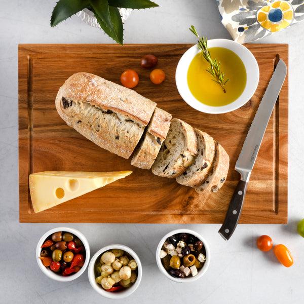 Gibson Home Kenmore Archer 18" X 12" Acacia Wood Cutting Board