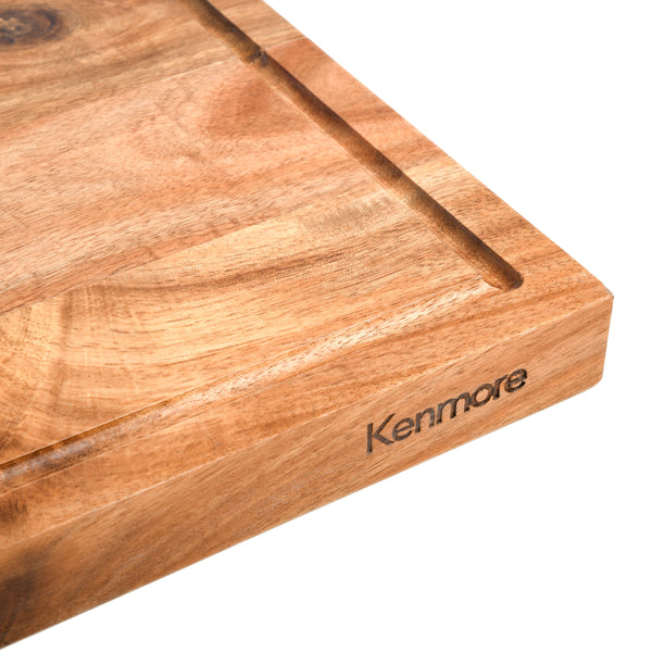 Gibson Home Kenmore Archer 18" X 12" Acacia Wood Cutting Board