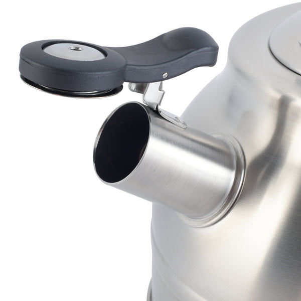 Gibson Home Kenmore Elite Costner 2.3-Quart Stainless Steel Tea Kettle W/ Encapsulated Base & Bakelite Handle