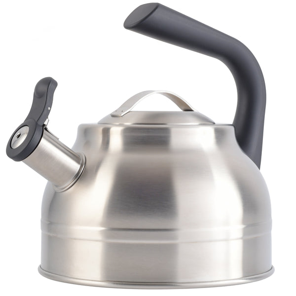 gibson home Kenmore Elite Costner 2.3-Quart Stainless Steel Tea Kettle w/ Encapsulated Base & Bakelite Handle
