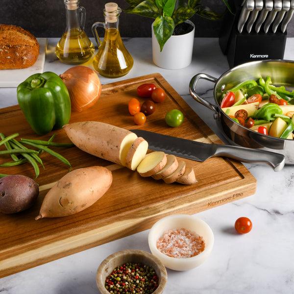 Gibson Home Kenmore Kenosha 24" X16" Acacia Wood Cutting Board