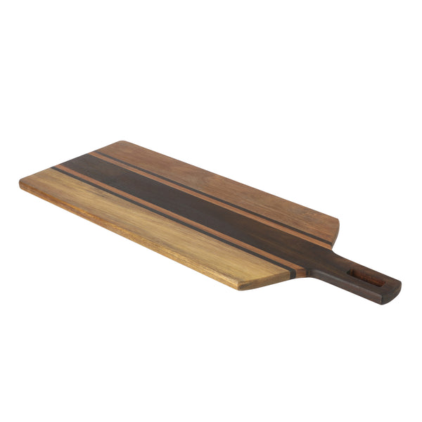 gibson home Kenmore San Ysidro 26.5" x 10" Acacia Wood Cutting and Serving Charcuterie Board w/ Handle