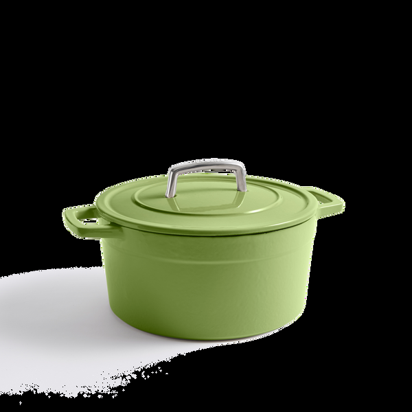 gibson home Martha by Martha Stewart 5-Quart Enameled Cast Iron Dutch Oven w/ Lid