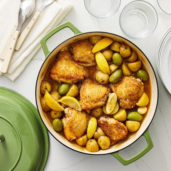 Gibson Home Martha By Martha Stewart 7-Quart Enameled Cast Iron Dutch Oven W/ Lid