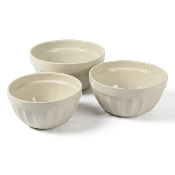 gibson home Martha Stewart Broadbrook 3-Piece (4Qt 2.8Qt 2.1Qt) Stoneware Bowl Set