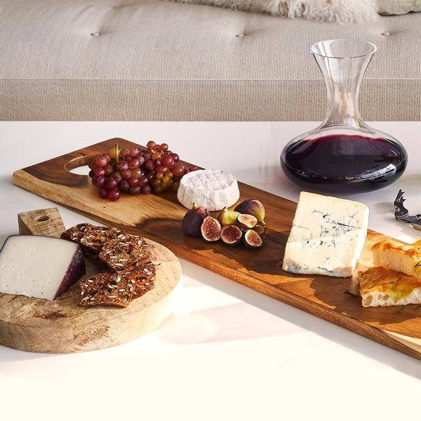 Gibson Home Martha Stewart Charcot 31.5" X 8" Acacia Wood Serving Charcuterie Board
