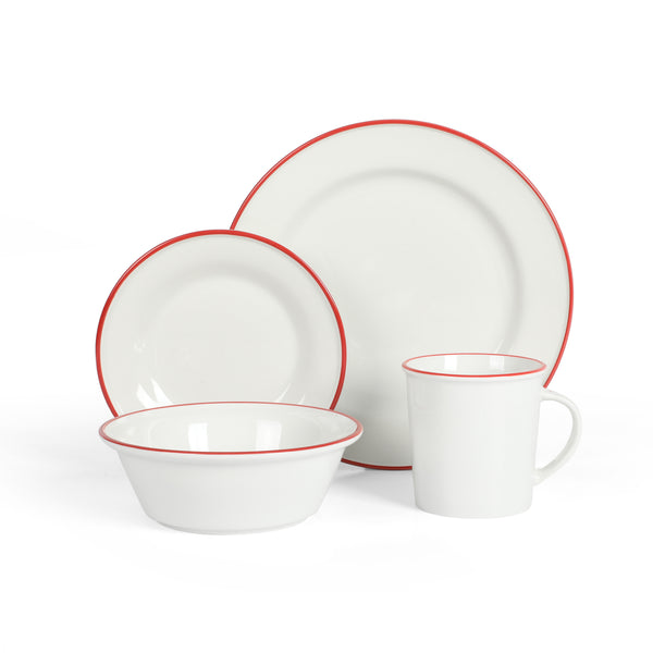 gibson home Martha Stewart Cliffield 16-Piece Porcelain Dinnerware Set