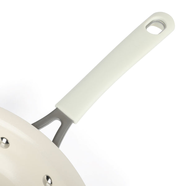 Gibson Home Martha Stewart Everyday Charlemont 12-Inch Linen Aluminum Fry Pan