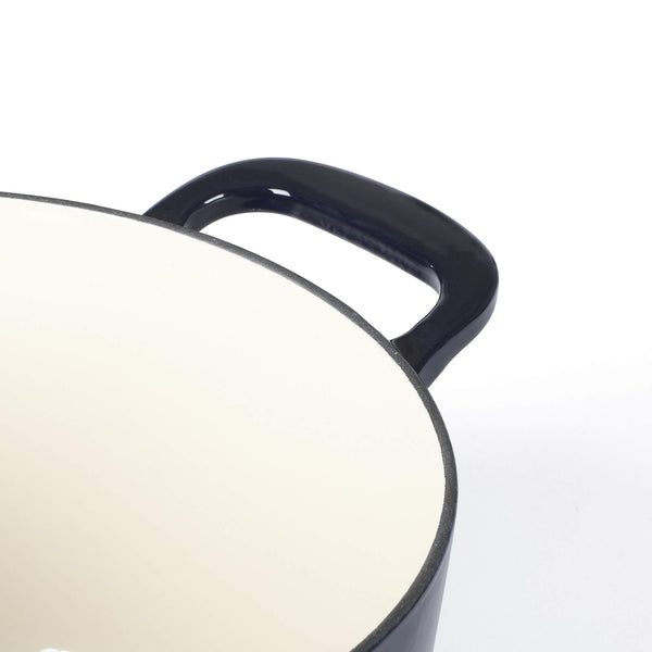 Gibson Home Martha Stewart Gatwick 4 Quart Enamel Cast Iron Dutch Oven - Navy Blue