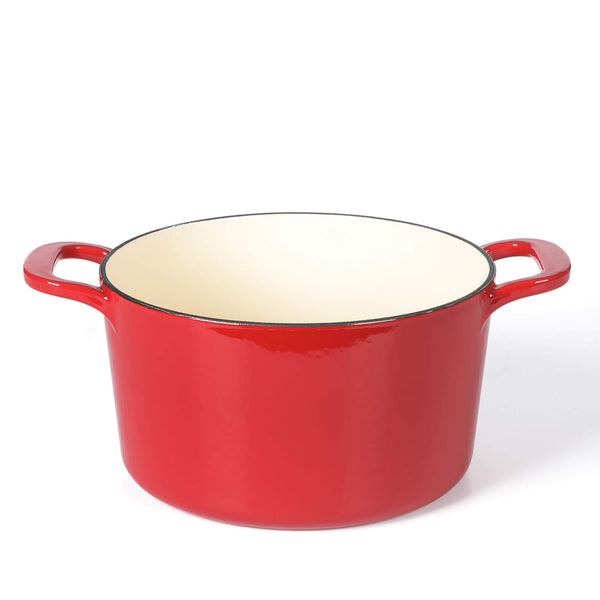 Gibson Home Martha Stewart Gatwick 4 Quart Enamel Cast Iron Dutch Oven - Red