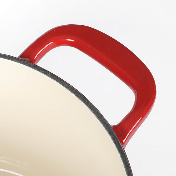 Gibson Home Martha Stewart Gatwick 4 Quart Enamel Cast Iron Dutch Oven - Red