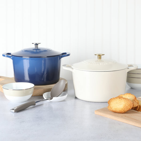 Gibson Home Martha Stewart Gatwick 7-Quart Enameled Cast Iron Dutch Oven