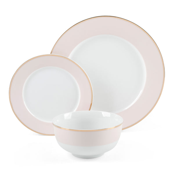 gibson home Martha Stewart Gracie Lane 12-Piece Porcelain Decorated Dinnerware Set