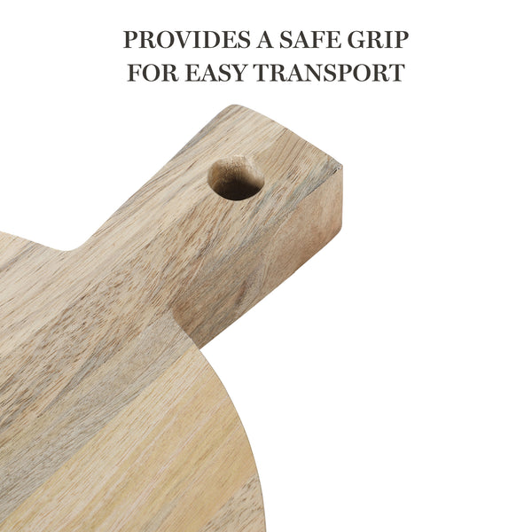 Gibson Home Martha Stewart Kindale Mango Wood Round Cutting Board