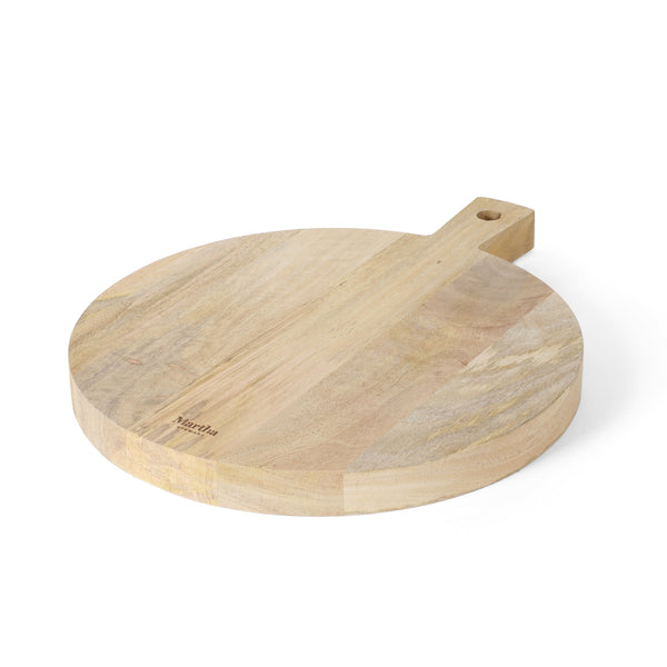 gibson home Martha Stewart Kindale Mango Wood Round Cutting Board