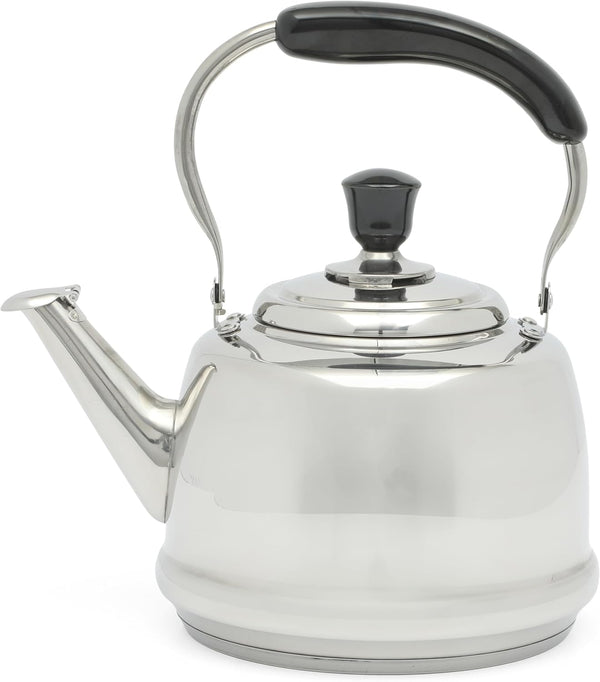 gibson home Martha Stewart Kingstree Large 2 Qt Heavy Gauge Whistling Tea Kettle
