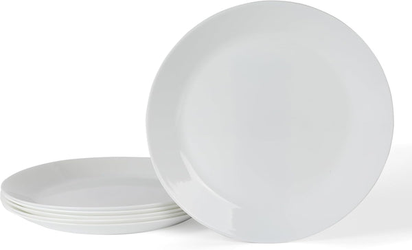 gibson home Martha Stewart Opalton 6 Piece 10 Inch Chip and Break Resistant Dinner Plates