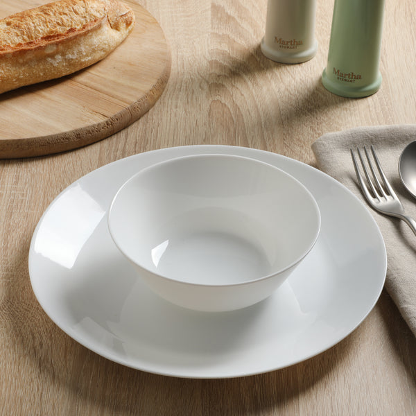 Gibson Home Martha Stewart Opalton 6 Piece 6 Inch Chip And Break Resistant Cereal Bowl