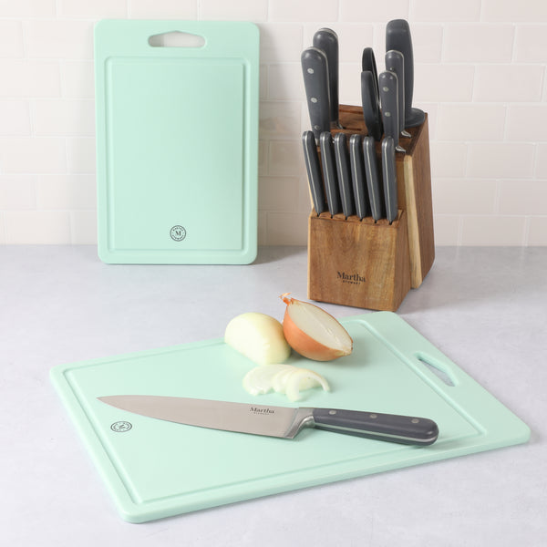 Gibson Home Martha Stewart Polypropylene Cutting Boards 2-Pack