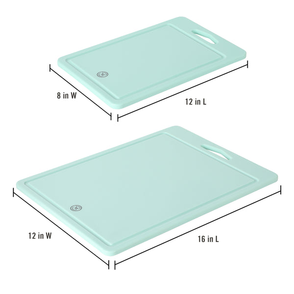 Gibson Home Martha Stewart Polypropylene Cutting Boards 2-Pack