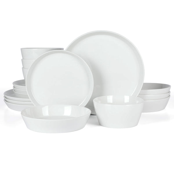 Gibson Home Martha Stewart Selma Chip & Scratch Resistant Dinnerware Set Plates And Bowls Dishes Set