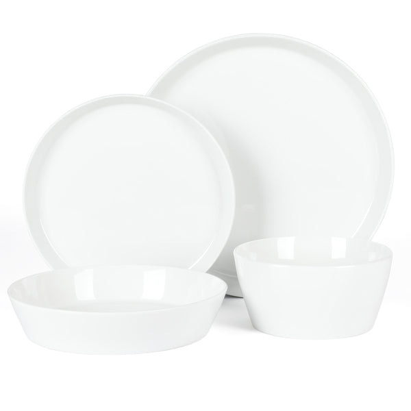 Gibson Home Martha Stewart Selma Chip & Scratch Resistant Dinnerware Set Plates And Bowls Dishes Set