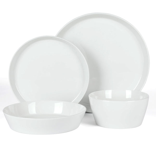 Gibson Home Martha Stewart Selma Chip & Scratch Resistant Dinnerware Set Plates And Bowls Dishes Set