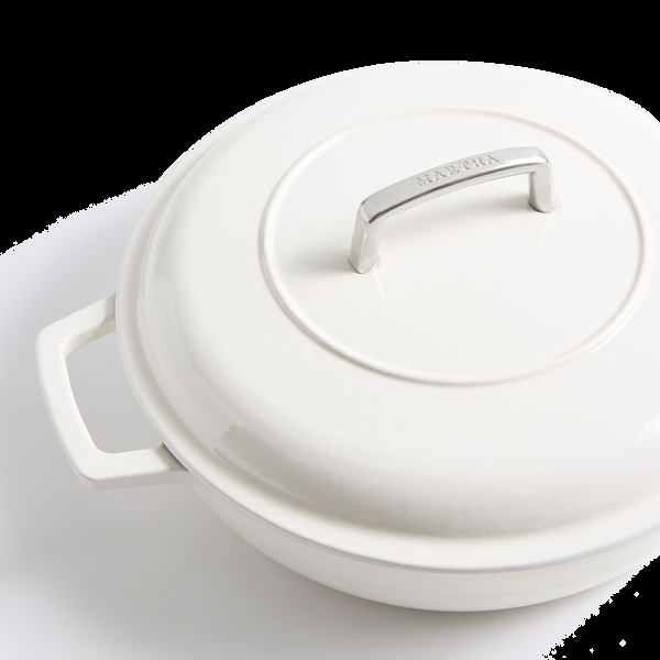 Gibson Home Martha Stewart Signature 3.5-Quart Enameled Cast Iron Braiser W/ Lid