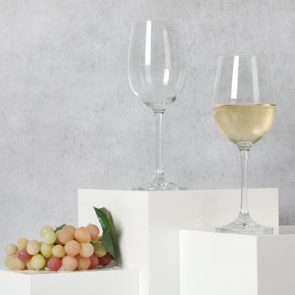 Gibson Home Martha Stewart Vivica 14-Ounce Stemmed White Wine Glass Set 4-Pack