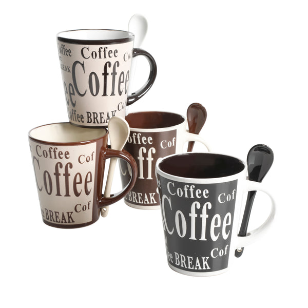 gibson home Mr. Coffee Bareggio 8-Piece Reactive Stoneware Mug Set