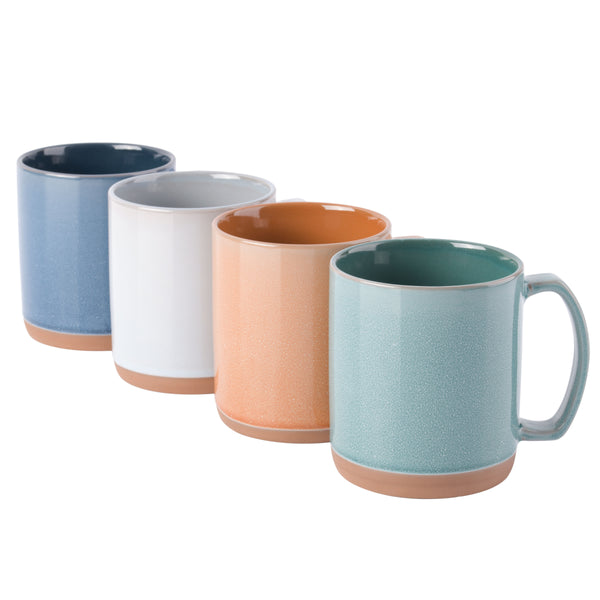 Gibson Home Mr. Coffee Dorsey 4-Piece 18.5oz Assorted Color Mug Set
