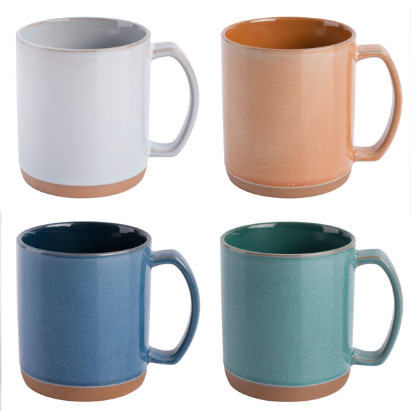 gibson home Mr. Coffee Dorsey 4-Piece 18.5oz Assorted Color Mug Set