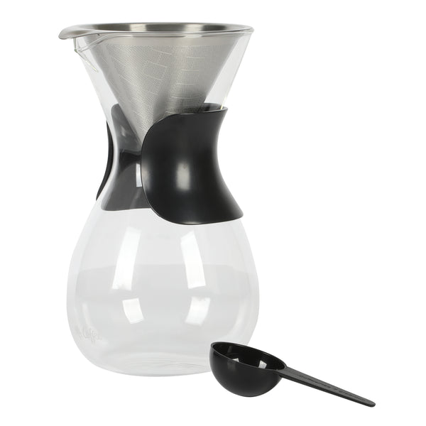 gibson home Mr. Coffee Verduzco 3-Piece 34oz Borosilicate Glass Pour Over w/ Hand Guard