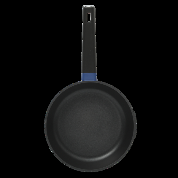 Gibson Home Oster Platinum Amberton 10 Piece Cast Aluminum Pots And Pans PFA Free Ceramic Non Stick Cookware Set - Blue