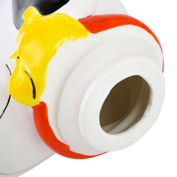 Gibson Home Peanuts Classic Snoopy 11" Ceramic Cookie Jar W/ Fitted Lid