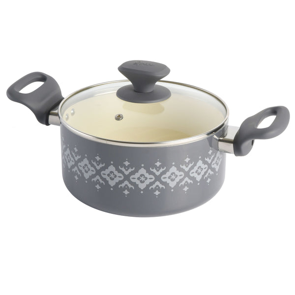 Gibson Home Spice By Tia Mowry 10-Piece Aluminum Cookware Set W/ Healthy Non-Stick Ceramic Interior