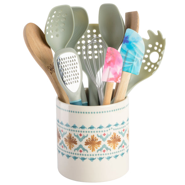 gibson home Spice by Tia Mowry 12-Piece Tool and Gadget Set w/ Ceramic Crock gibson home Spice by Tia Mowry 12-Piece Tool and Gadget Set w/ Ceramic Crock