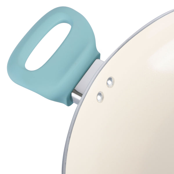 Gibson Home Spice By Tia Mowry 14-Inch Non-Toxic Non-Stick Ceramic Interior Large Aluminum Fry Pan