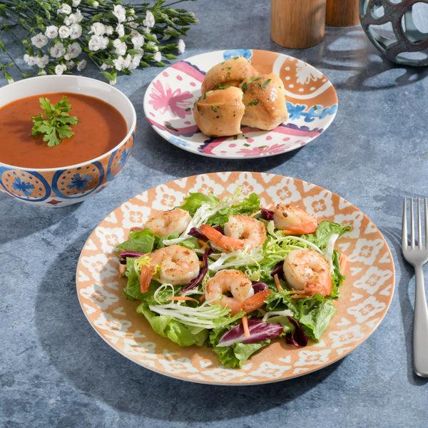 Gibson Home Spice By Tia Mowry Savory Saffron 18-Piece Porcelain Dinnerware Set