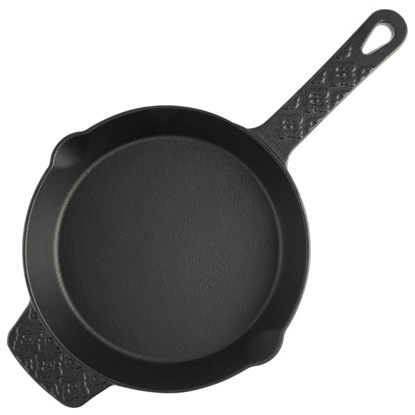 Gibson Home Spice By Tia Mowry Savory Saffron 8" Pre-Seasoned Cast Iron Skillet