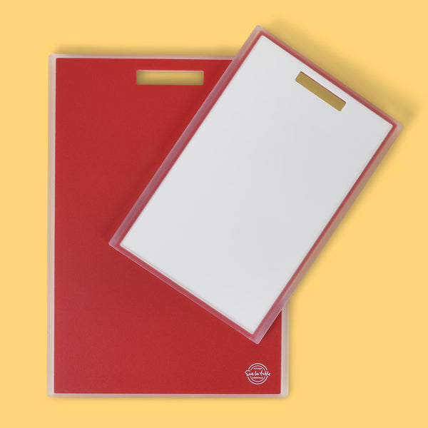 Gibson Home Sur La Table Kitchen Essentials 2-Piece (17" X 12" & 13" X 9") Polypropylene Cutting Board Set