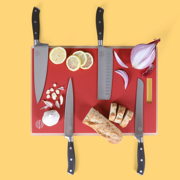 Gibson Home Sur La Table Kitchen Essentials 2-Piece (17" X 12" & 13" X 9") Polypropylene Cutting Board Set