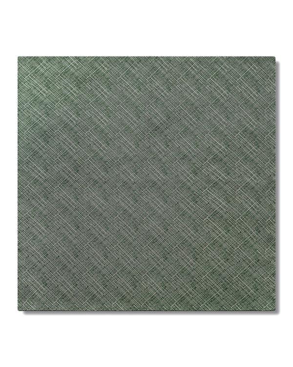 gieves & hawkes Barne Pocket Square Dark Green Crosshatch