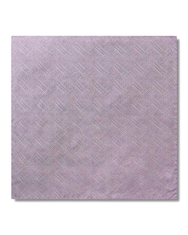 gieves & hawkes Barne Pocket Square Pink/Blue Crosshatch