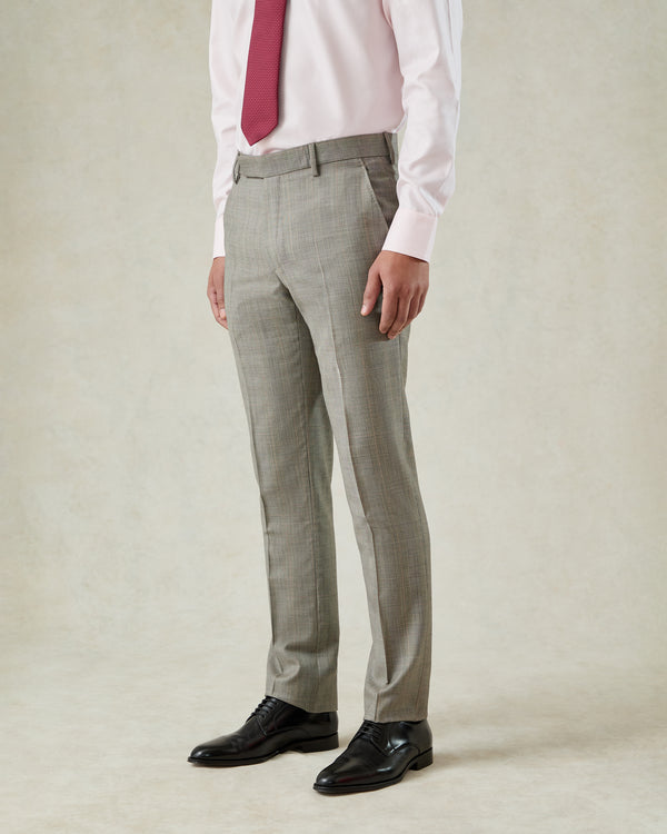 gieves & hawkes Bass Prince of Wales Check Suit Trouser Grey